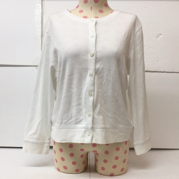 Rafaella Sweaters - EUC Rafaella White Cardigan Size M Women’s